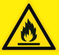 cartello pericolo contianer incendio