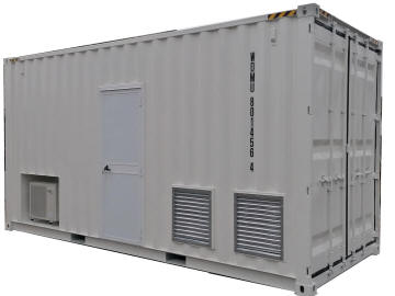  20' container rshelter caldaia boiler produzione