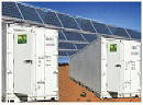 container con impianto fotovoltaico tetto
