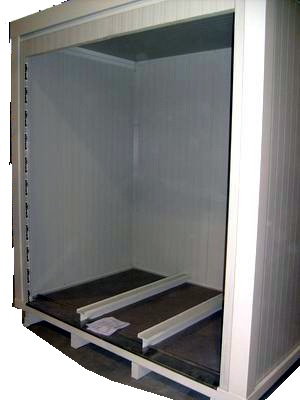 binari pavimento container per quadri elettrici